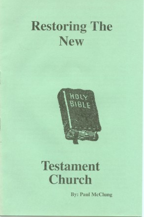 Restoring the New Testament Church - cover(21K)